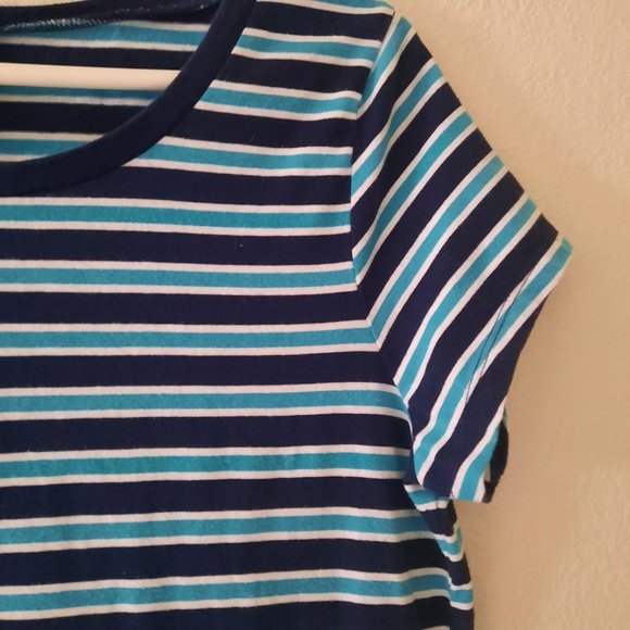 Faded Glory Blue Striped Dress *BOGO* - Picture 3 of 6